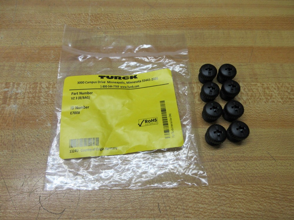 Turck VZ 3 (8/BAG) Closure Cap Set E7008