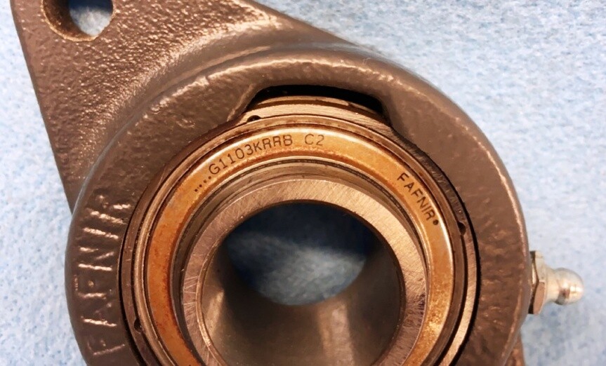 FAFNIR FLANGE MOUNT BALL BEARING, RCJT 1-3/16, 2 BOLT FLANGE