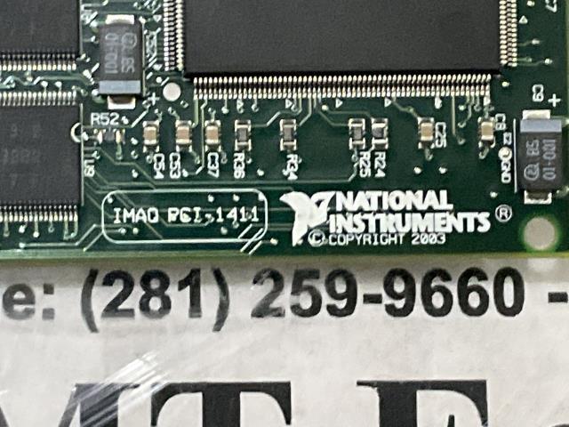 National Instruments IMAQ Video Frame Grabber Card – PCI-1411 w/Warranty