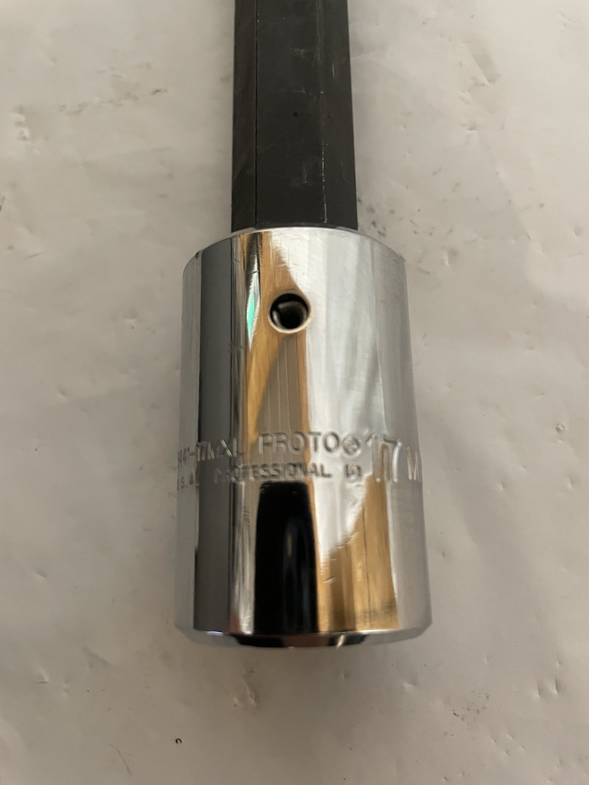 Proto 1/2″ Drive, 17mm Hex Bit Socket 7-1/4″ OAL, Long Hex J5441-17MXL