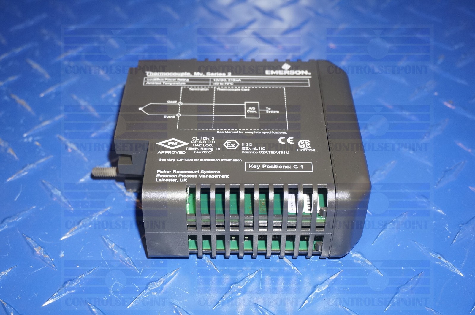 EMERSON DELTAV KJ3224X1-BA1 THERMOCOUPLE MV 8 CH KJ3224X1BA1 VE4003S5B1 12P4173