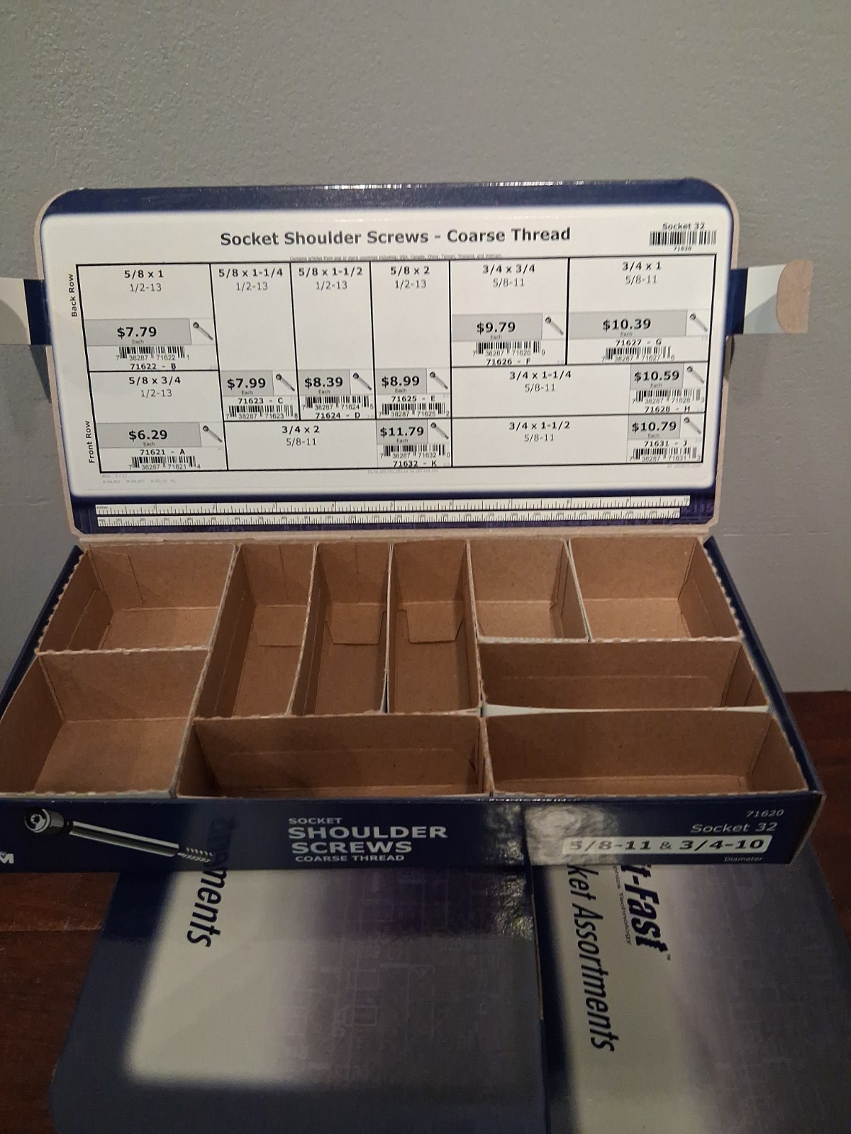 Midwest Fasteners Find It Fast **Empty** Screw Assortment Boxes