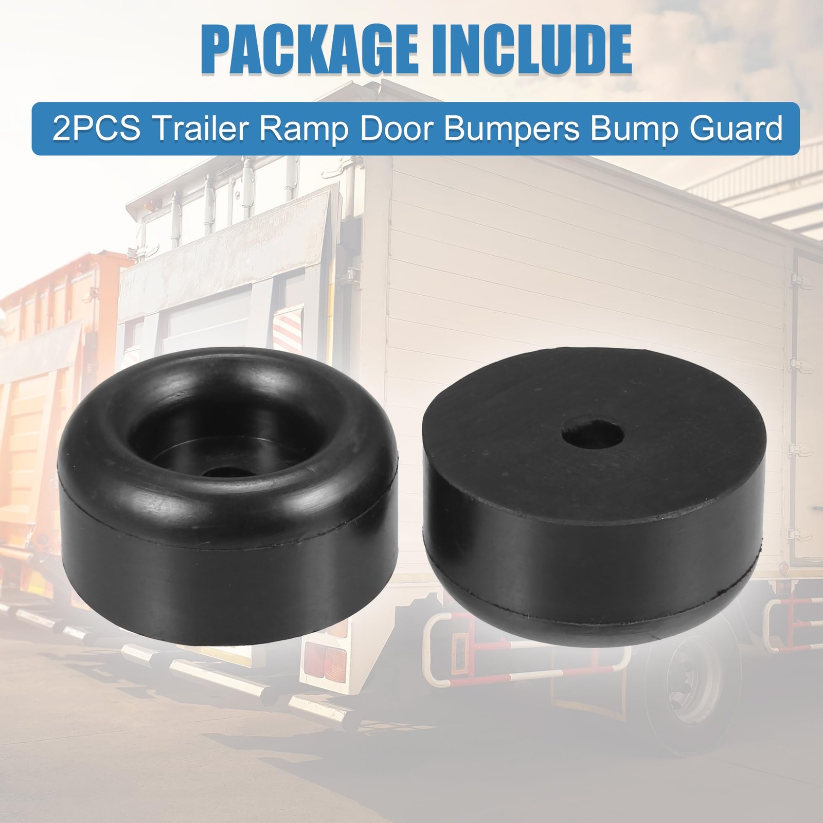 3pcs 2.11″ Round Rubber Feet Bump Stops Guard for Cargo Trailer Truck RV Door…