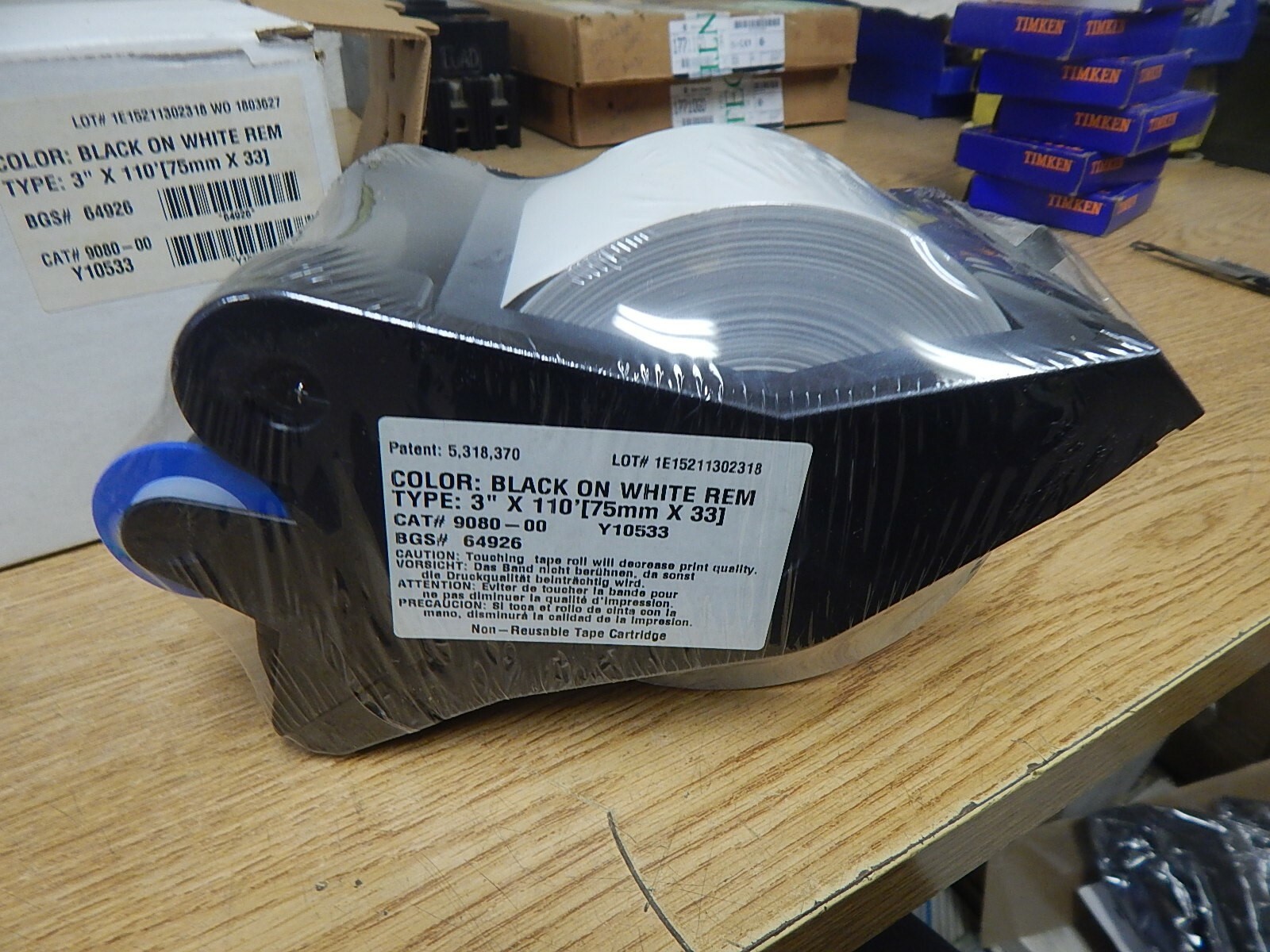 NEW Supply Cartridges 9080-00 Label & Sign Maker Y10533 3″x110′ *FREE SHIPPING*