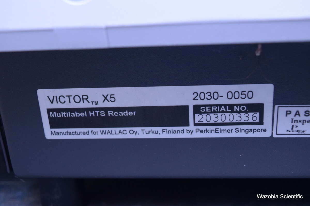 PERKIN ELMER VICTOR X5 MULTILABEL HTS READER 2030-0050 WITH LIQUID DISPENSER 142