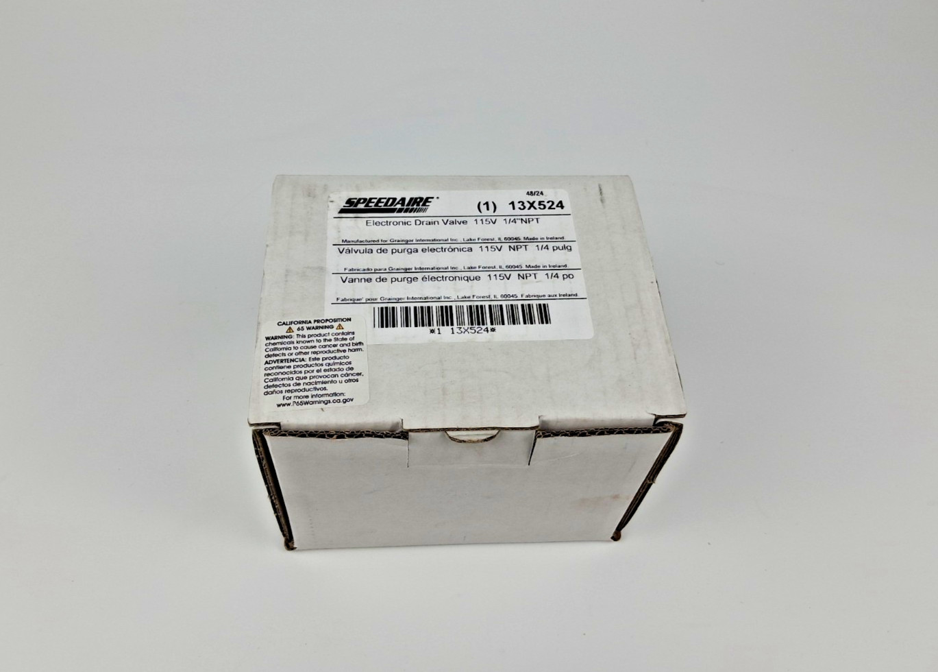 SPEEDAIRE Electronic Drain Valve 13X524 115V 1/4″ NPT