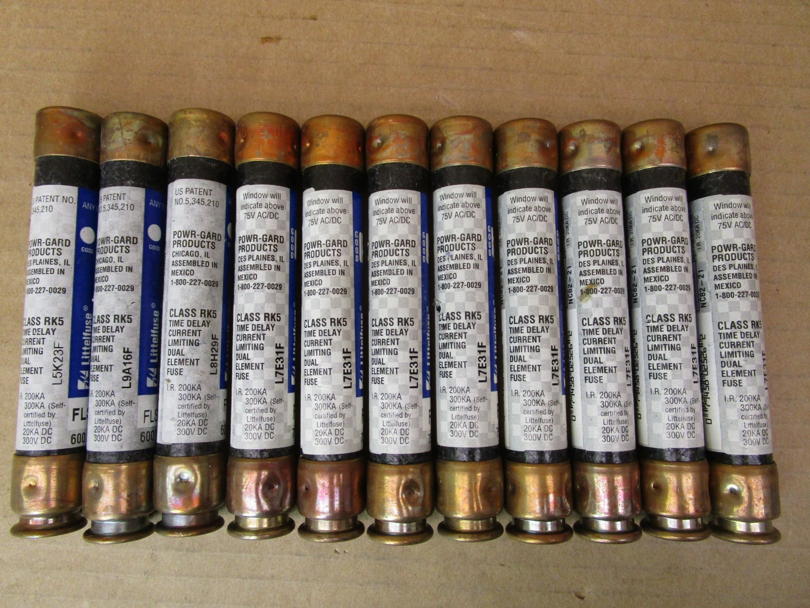 Mixed Lot of 11 Pieces Littelfuse FLSR30/5ID Class RK5 Time Delay Fuses 52023HM