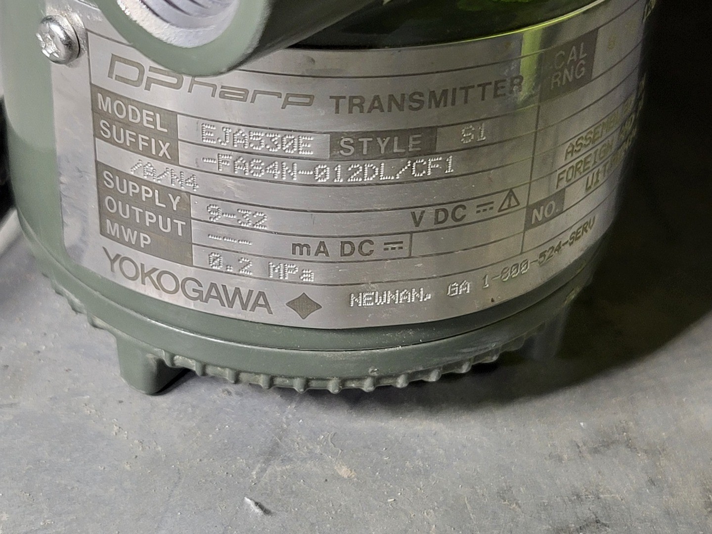 SURPLUS NEW Yokogawa EJA530E In-Line Mount Gauge Pressure Transmitter – Parts
