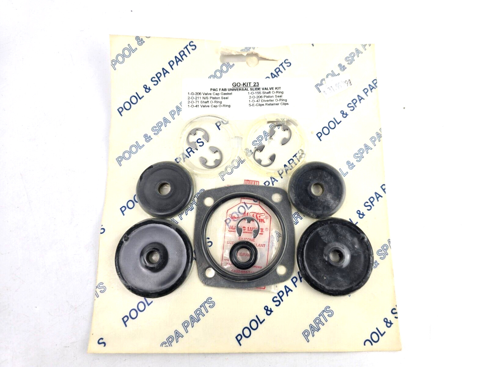 Go-Kit-23 Pac Fab Universal Slide Valve Kit Seals O-Rings Gaskets