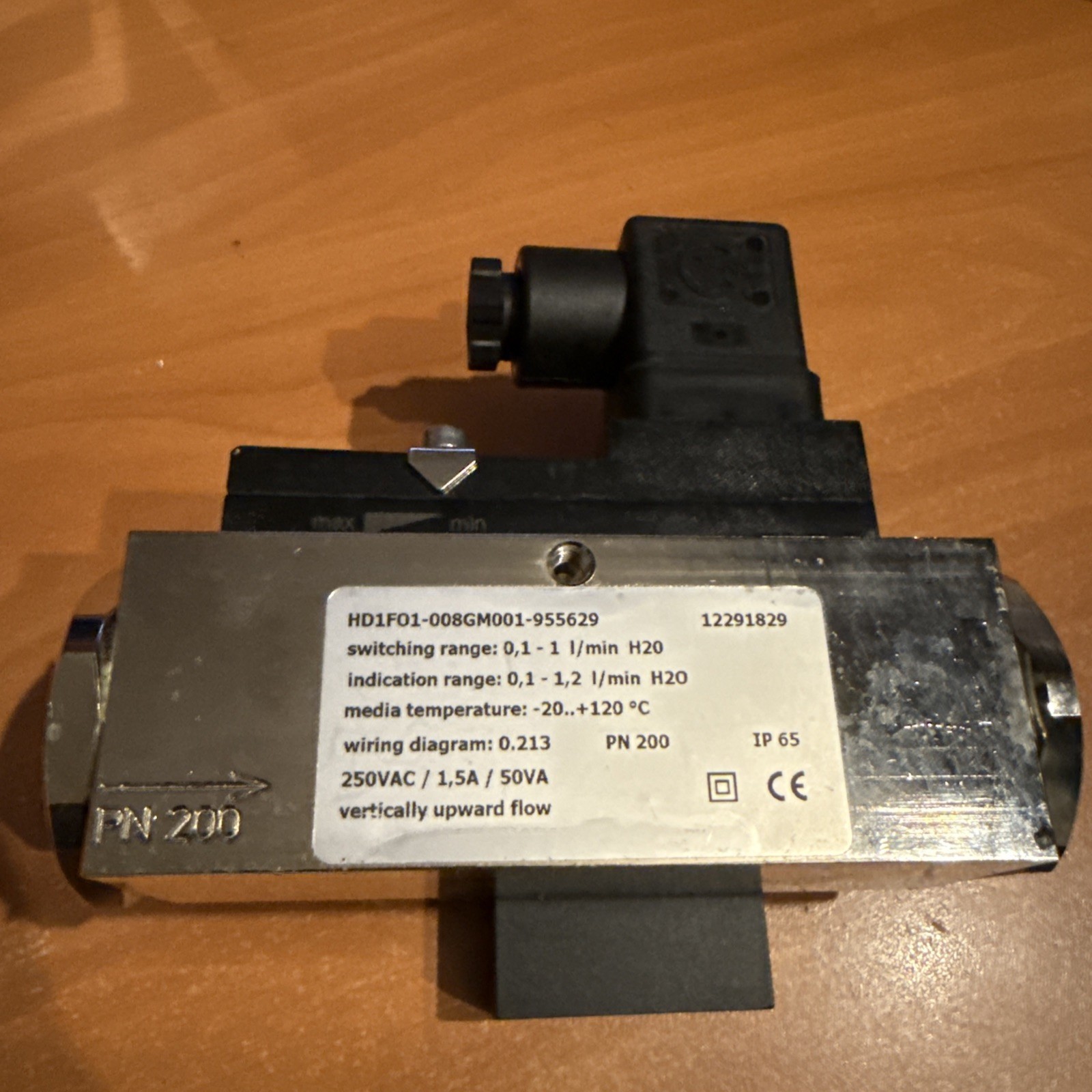 GHM HONSBERG HD1F01-008GM001 FLOW SWITCH