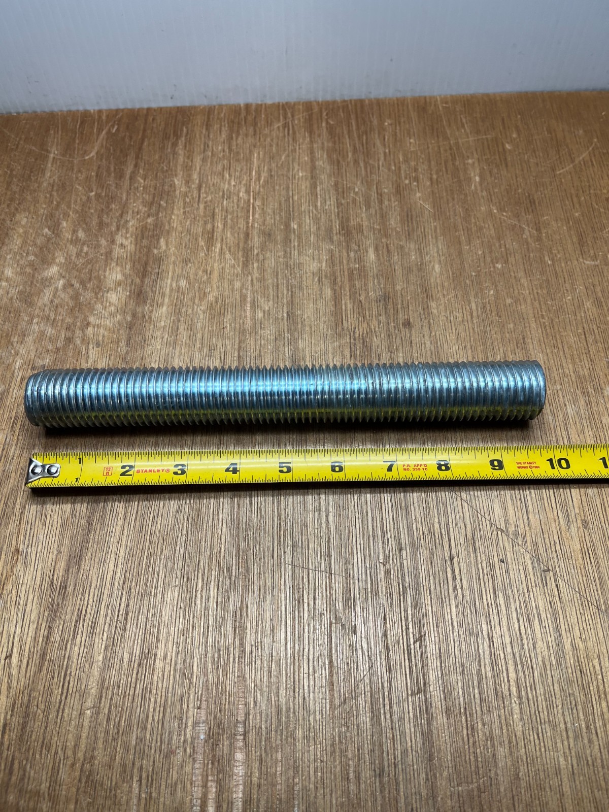 M30-3.5mm X 9-3/4″ Fully Threaded Allthread Rod Zinc Plated Steel Class 4.8