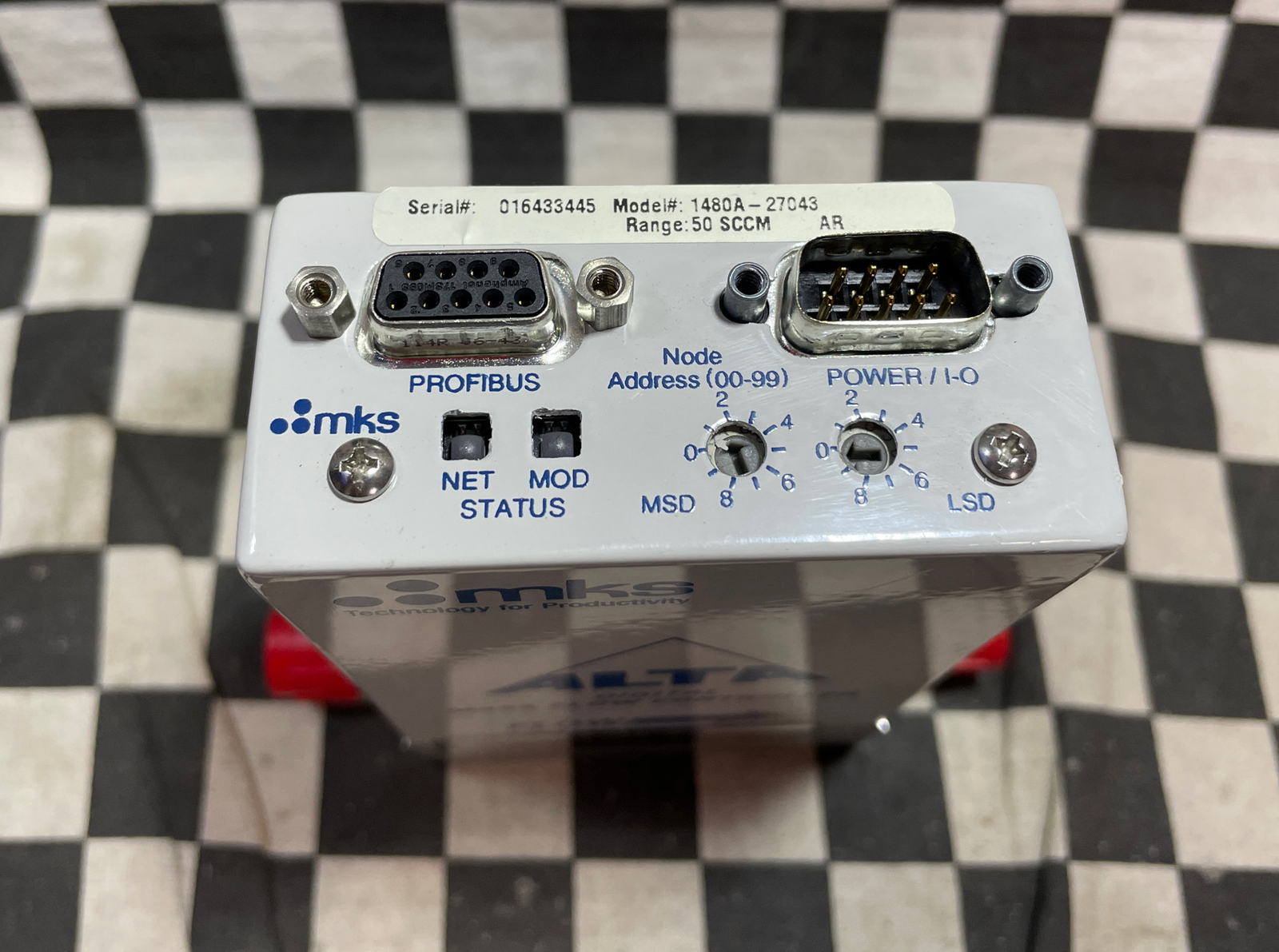 MKS Mass Flow Controller 50 SCCM, 1/4” VCR, 50 SCCM AR, 1480A-27043, 1480A27043
