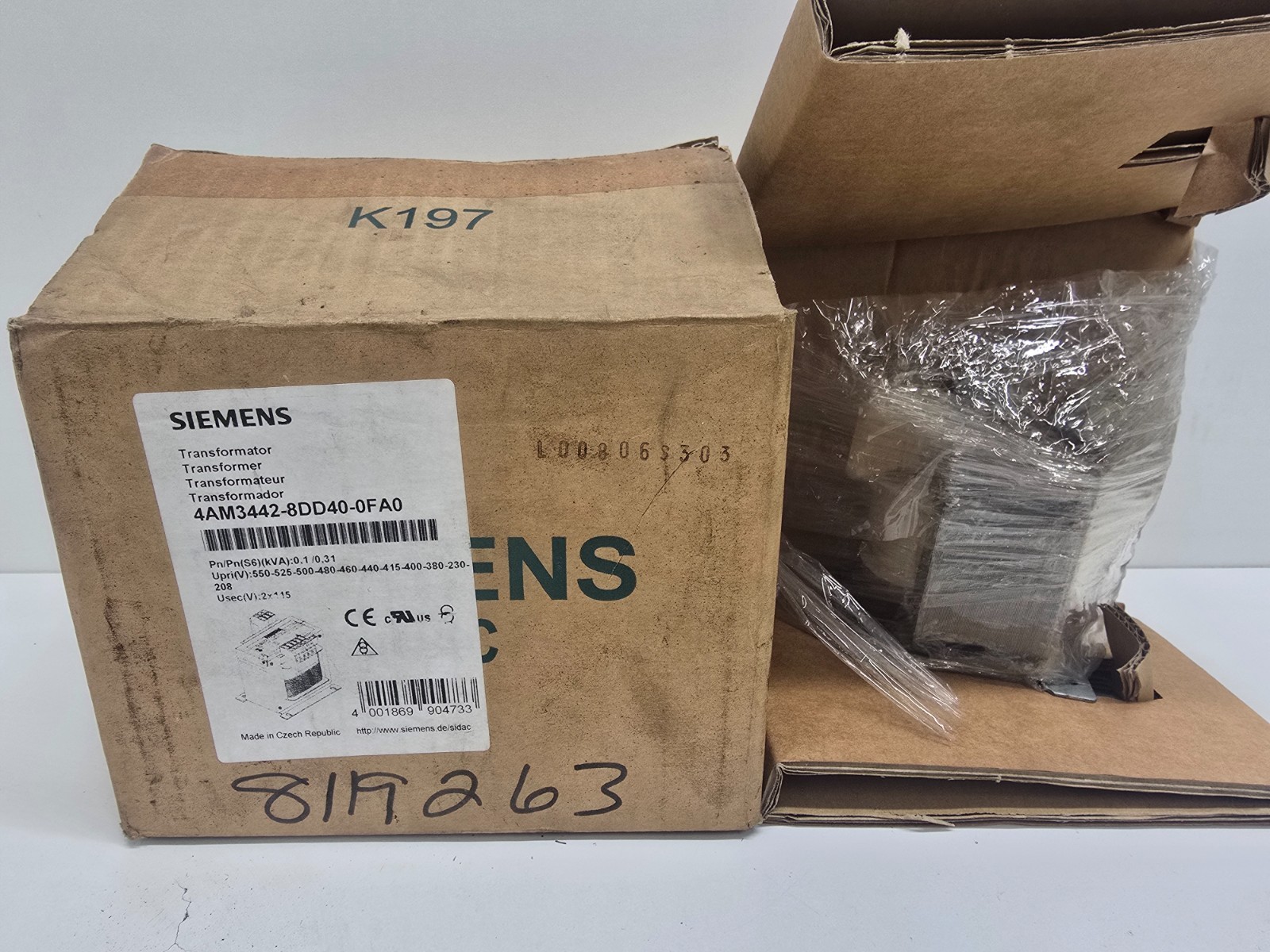 NEW IN BOX! SIEMENS ISOLATION TRANSFORMER 4AM3442-8DD40-0FA0