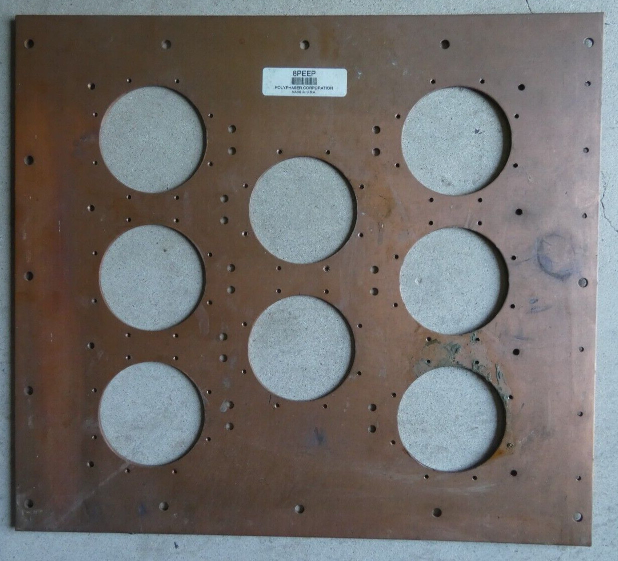 New 8 Port Modular Earthed Entrance Panel 8PEEP-M – Missing 4 Sandwich Bars.