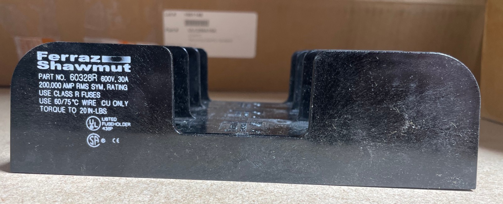 60328R, Ferraz Shawmut, R FUSE BLOCK 600V 30A 3P PP