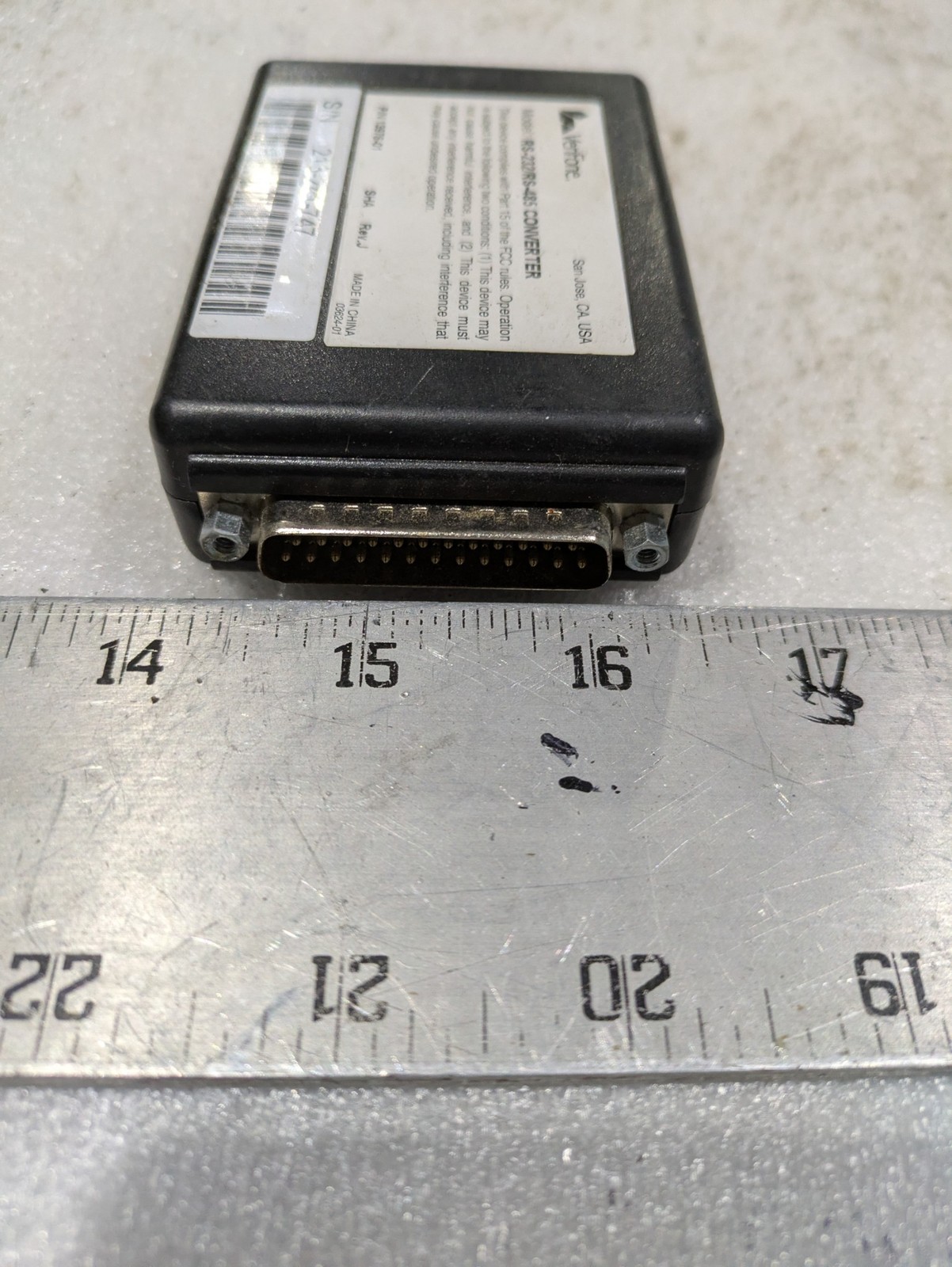 VERIFONE RS-232/RS-485 CONVERTER 13975-01 REV J