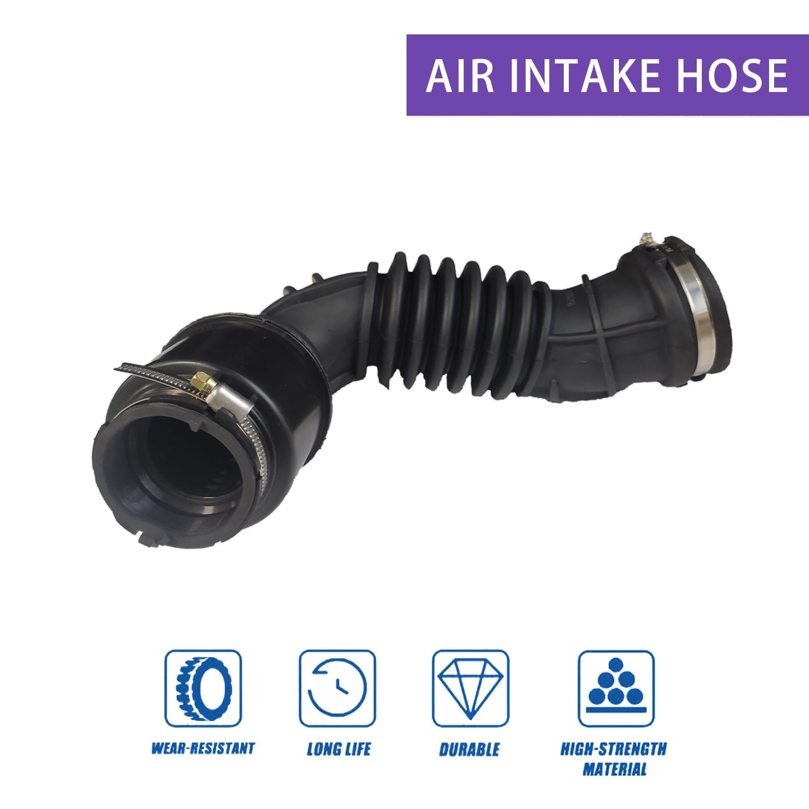 Air Intake Hose, Auto Parts Hose Rubber Filter standard, black