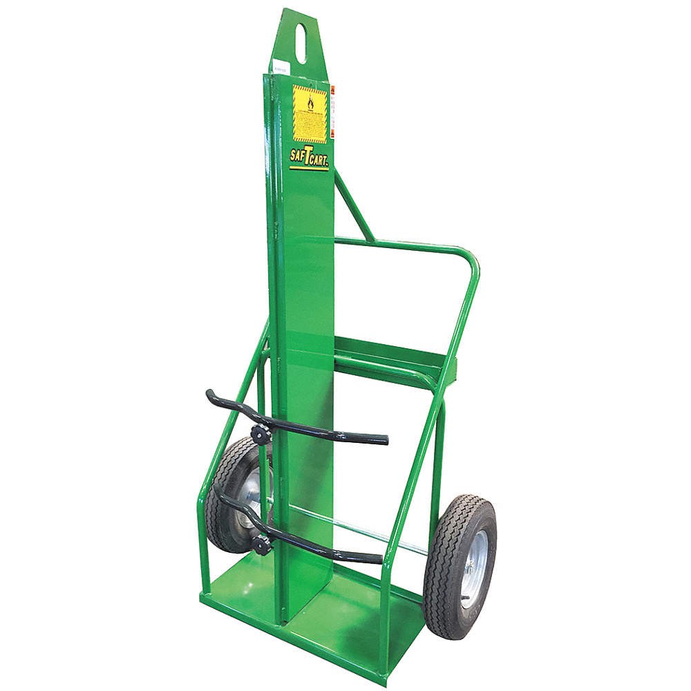 SAFTCART 871-16FW-LE Cylinder Hand Truck,1000 lb.,44″x34″x12″ 45PC86