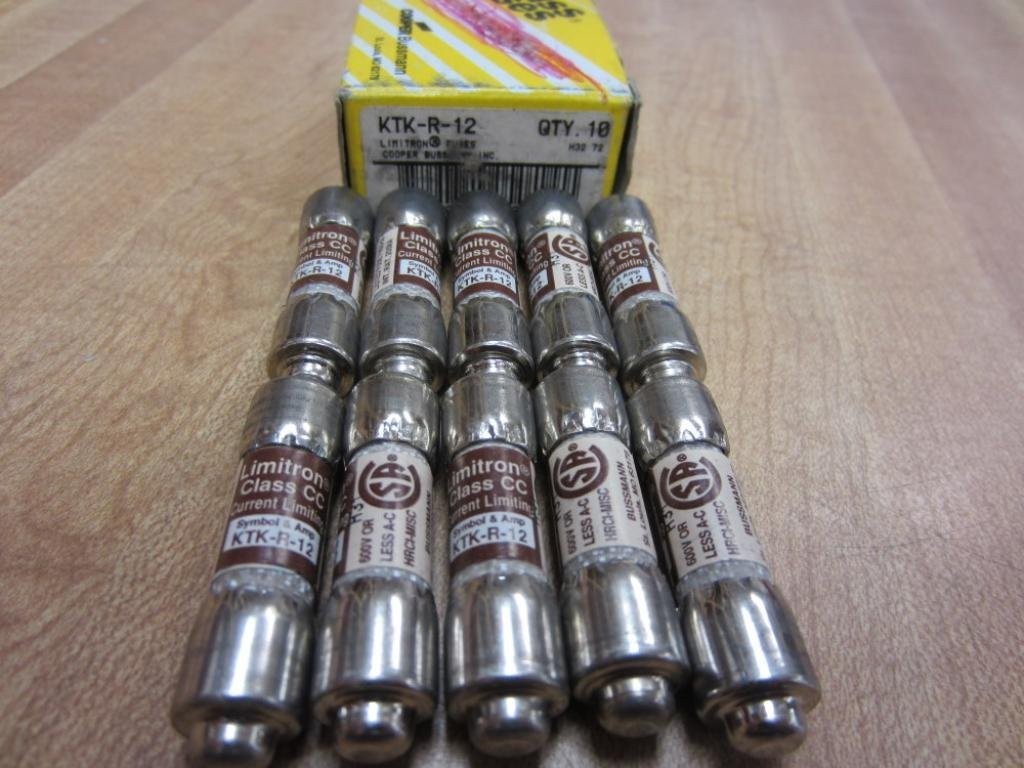 Bussmann KTK-R-12 Limitron Fuse Cooper KTKR12 (Pack of 10)