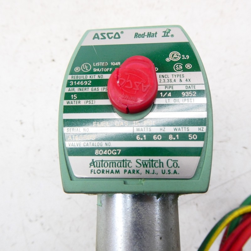 ASCO 8040G7 110/120V 15PSI 1/4″ NSMP