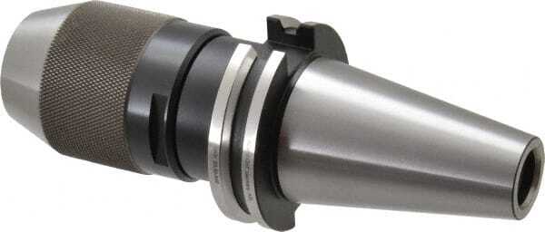 Albrecht 1/32″-1/2″ CAT40 Keyless Drill Chuck: Taper Shank Mount, 2″ Sleeve