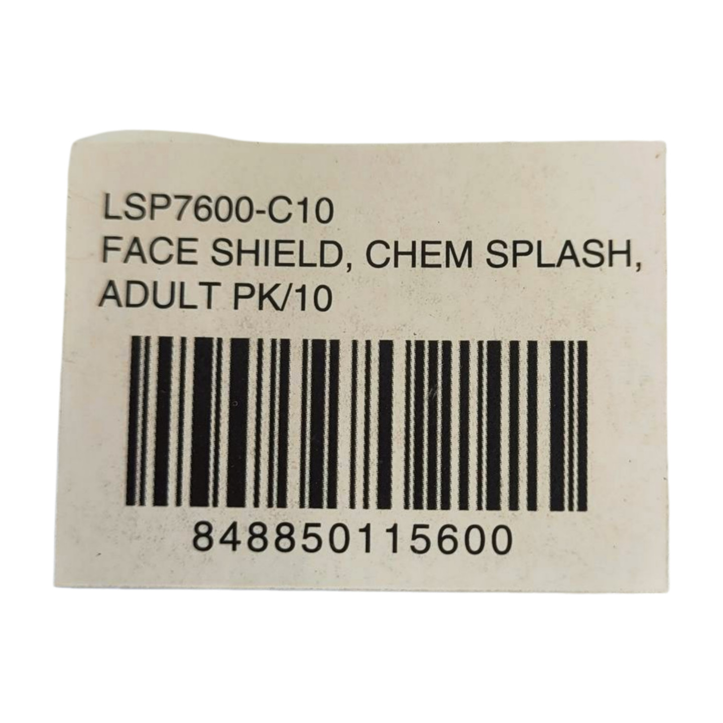10-Pack Reusable Chem Splash Adult Face Shields LSP7600-C10 New Sealed