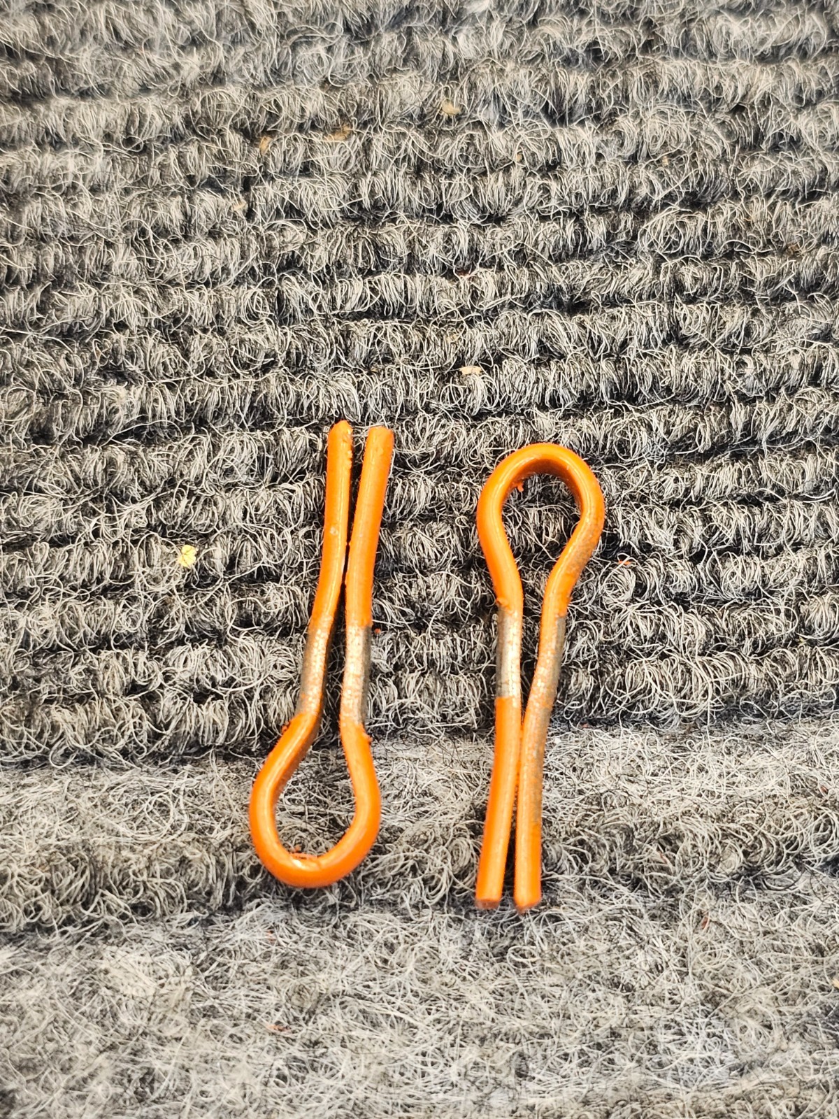 (QTY 2) Columbus McKinnon: 1/4 in Grade 80 Orange Clevis Grab Hooks 3500 lbs WLL