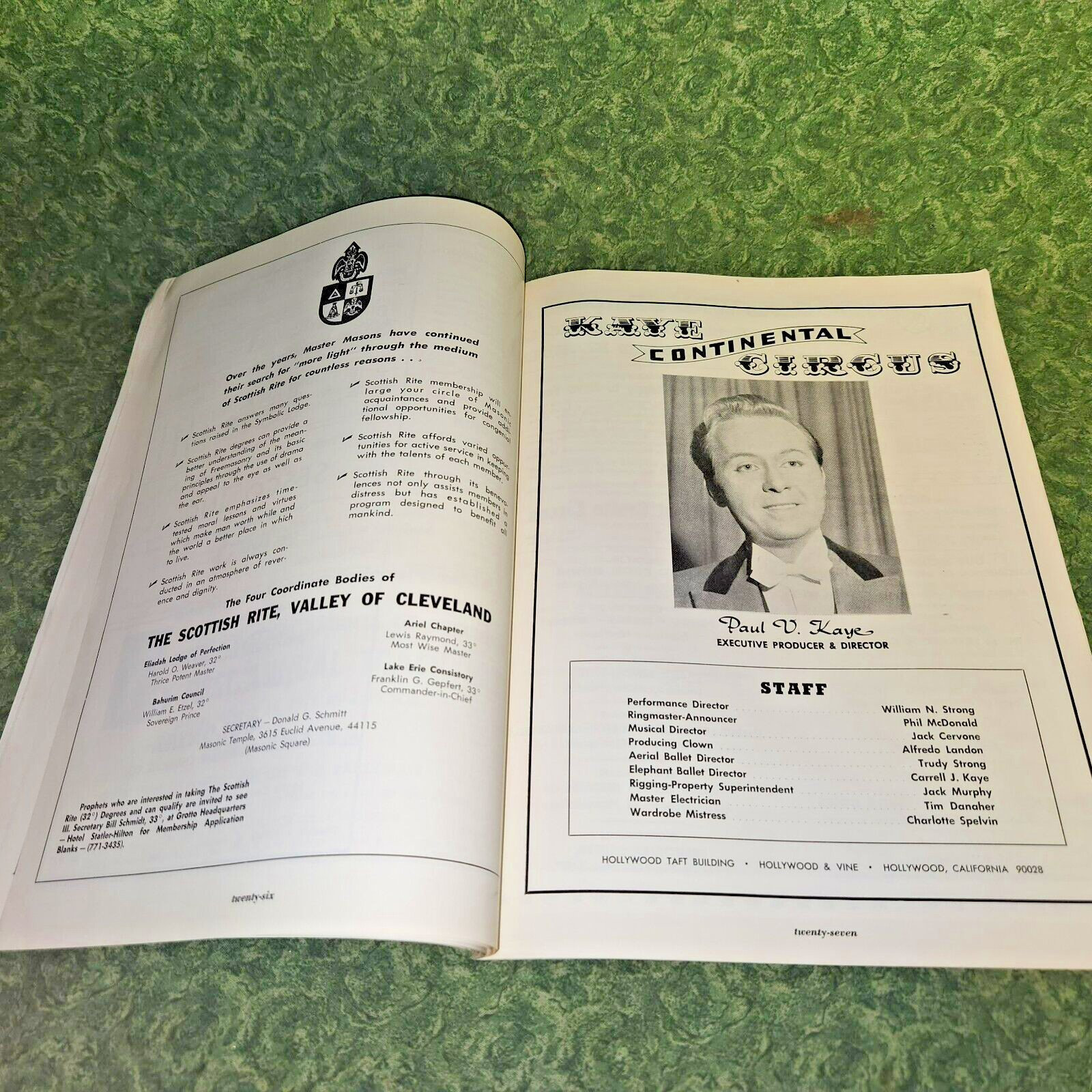 Cleveland Auditorium 1971 Al Sirat Grott Circus Souvenir Program (CST)