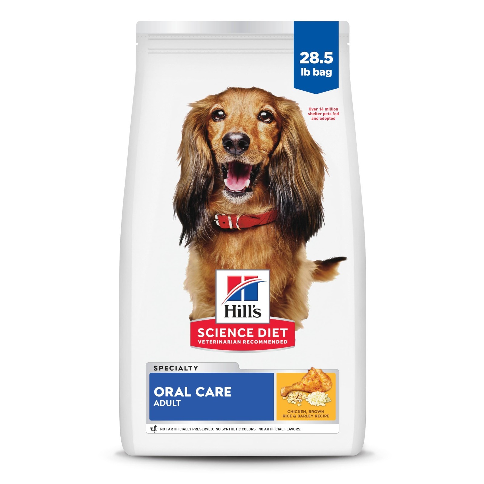 Hill’s Science Diet Adult Oral Care Chicken Rice & Barley Dry Dog Food, 28.5 lb
