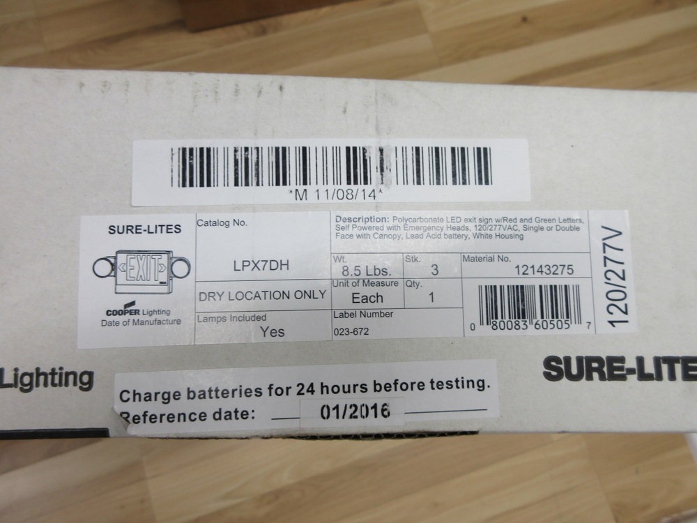 Sure-Lites LPX7DH LED Exit Sign