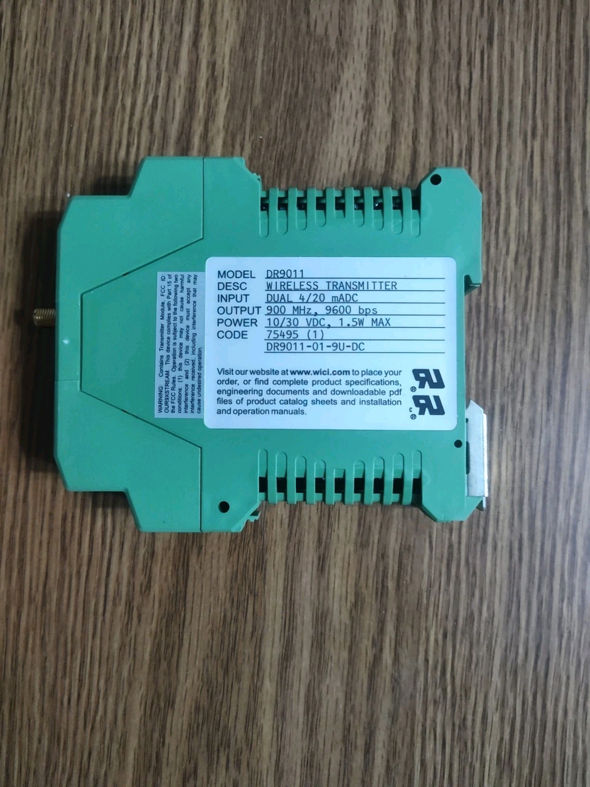 Wilkerson Instrument Co. Inc DR9011-01 Dual DC Input Wireless Transmitter
