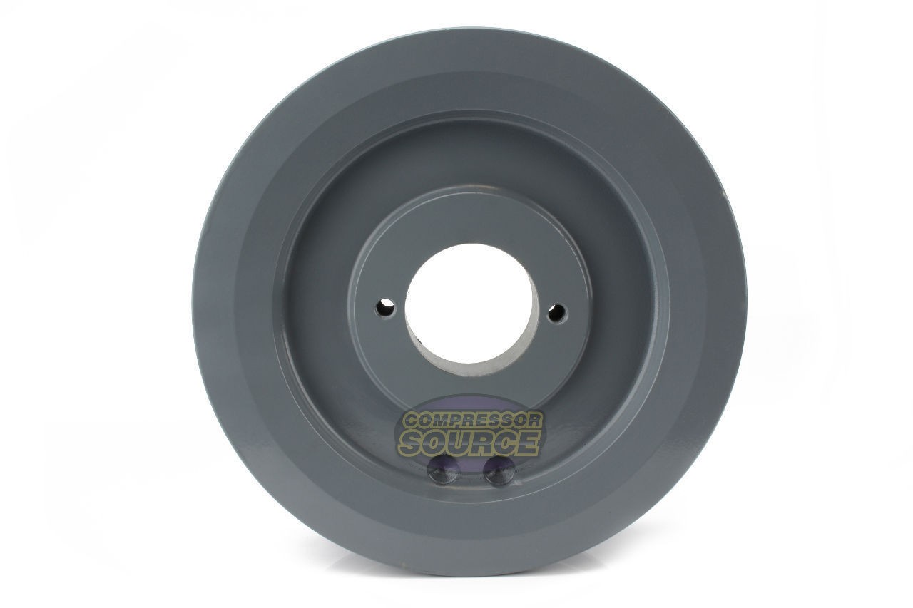Cast Iron 6.5″ Dual Groove Belt B Section 5L Pulley with 7/8″ Sheave Bushing