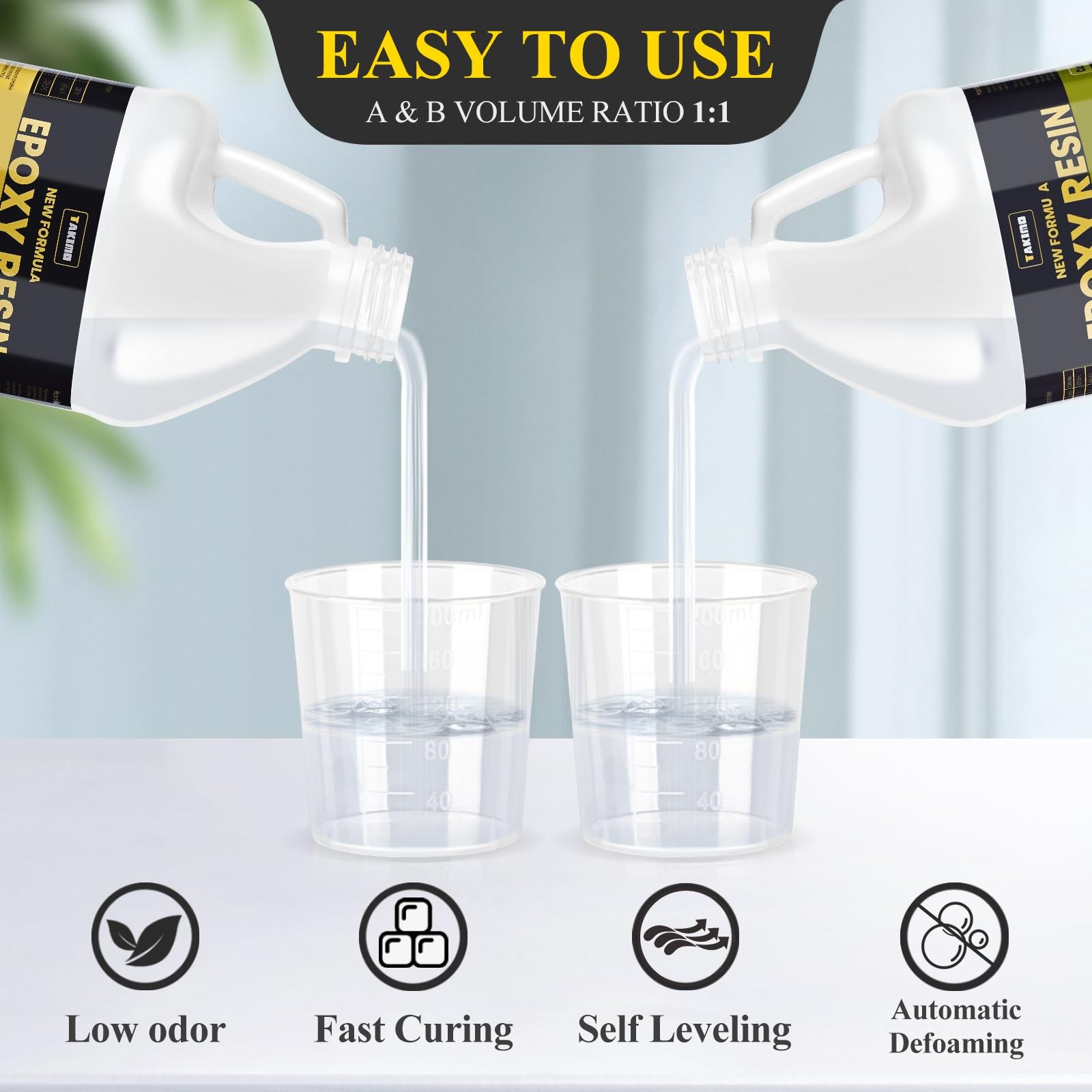 68oz 3× UV Resistant Epoxy Resin Kit – Professional Non-Yellowing Resin for C…