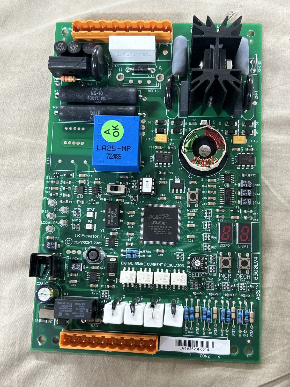ThyssenKrupp TKE 6300LV4 Elevator Regulator Board