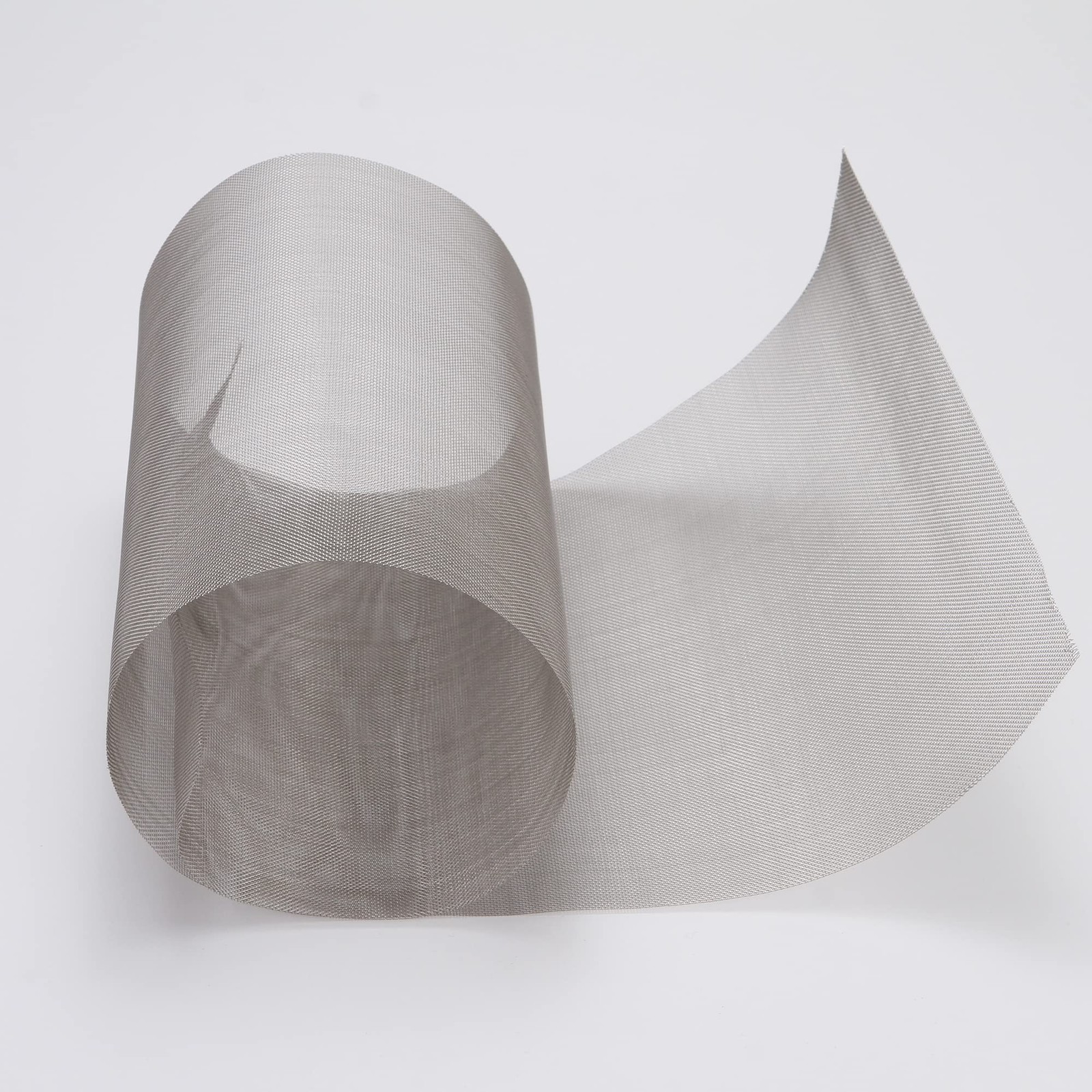 2PACK Stainless Steel Fine Woven Wire Mesh Roll Screen Sheet,Metal Air Silver