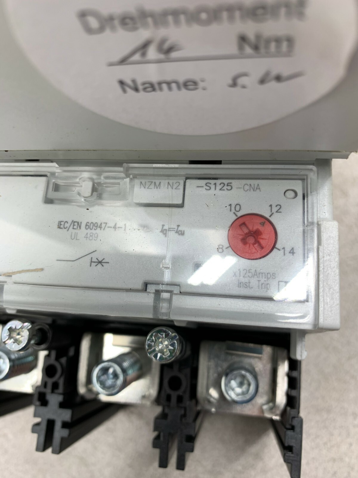 NEW EATON MOELLER 125AMP BREAKER WITH SYNCHRONIZED REMOTE OPERATOR NZM 2-XR