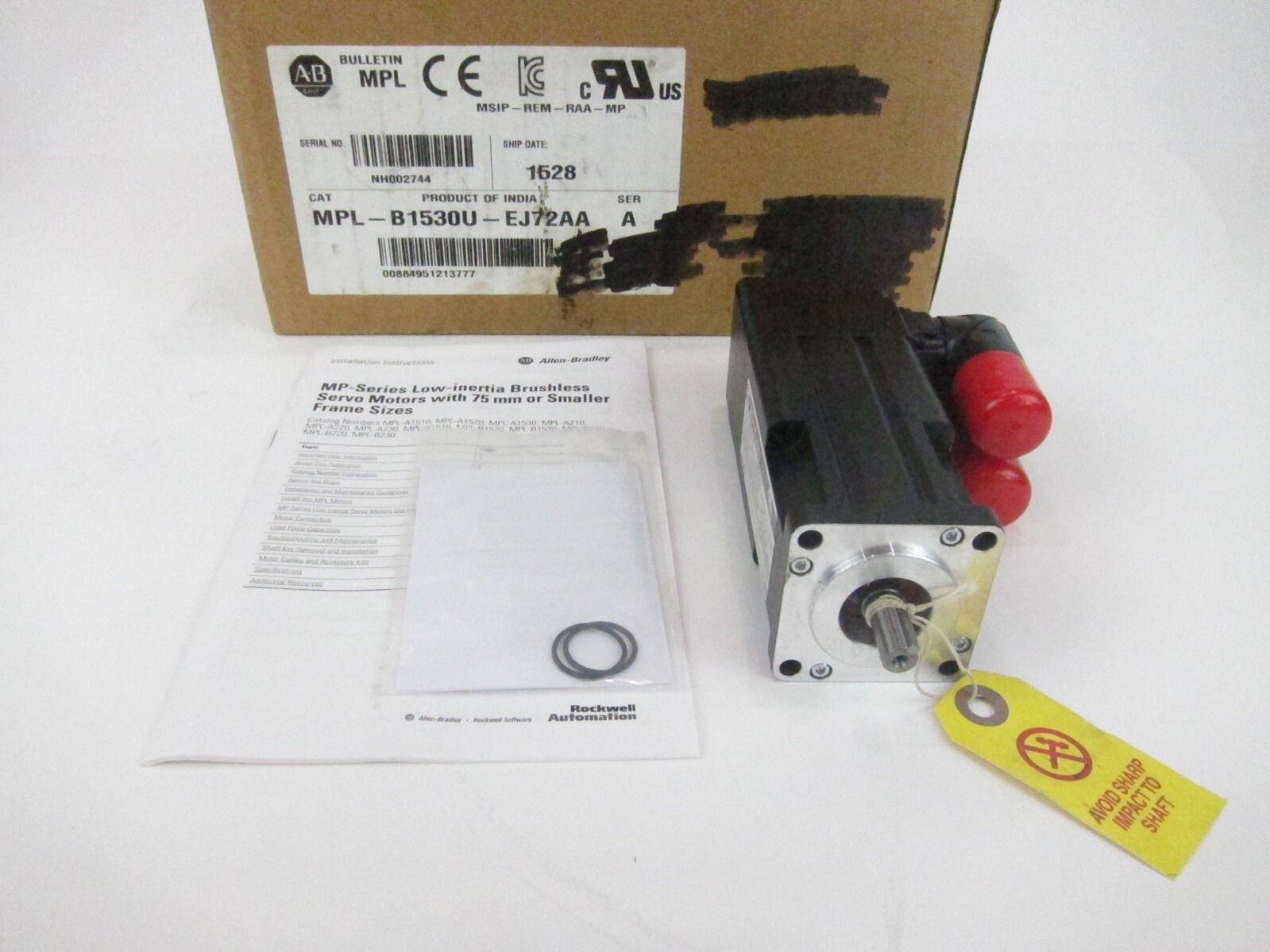 NEW Allen Bradley MPL-B1530U-EJ72AA MP Servo Motor MPLB1530UEJ72AA