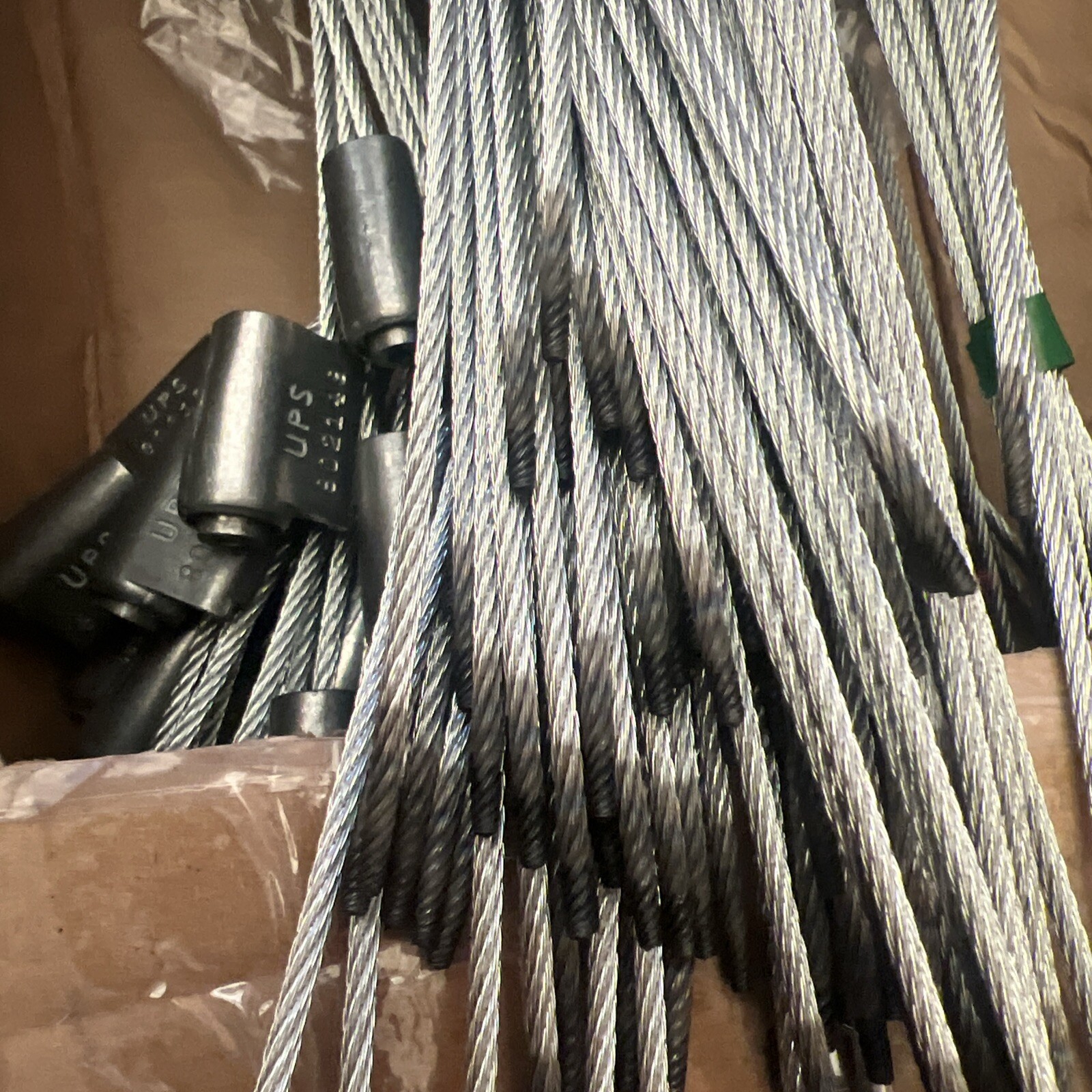 QTY 250 Tydenbrooks 1/8″ x 12″ Ez Loc Zinc Heavy duty Cable Seals UPS
