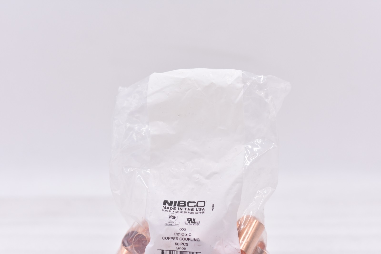 NIBCO 1/2″ C x C Copper Coupling 50pcs