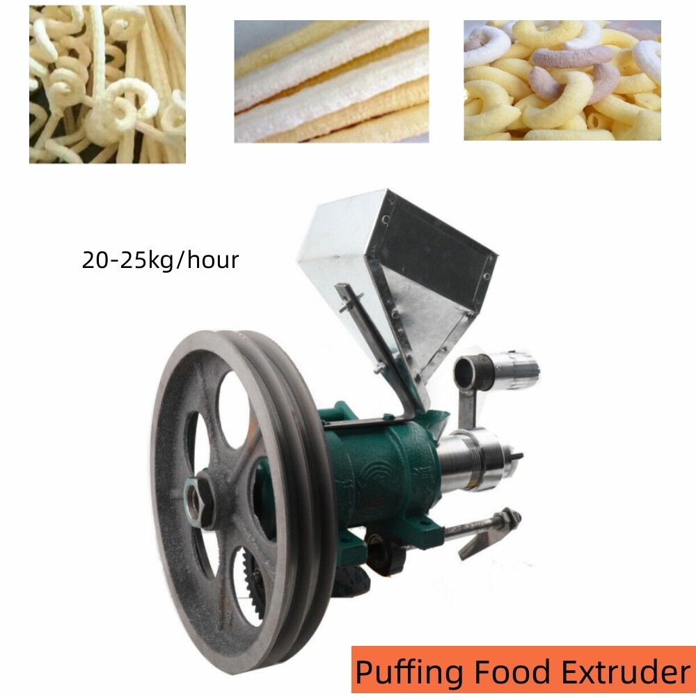 Puffed Food Extruder for Making Cornflakes, Hollow Sticks Made of Corn and Rice