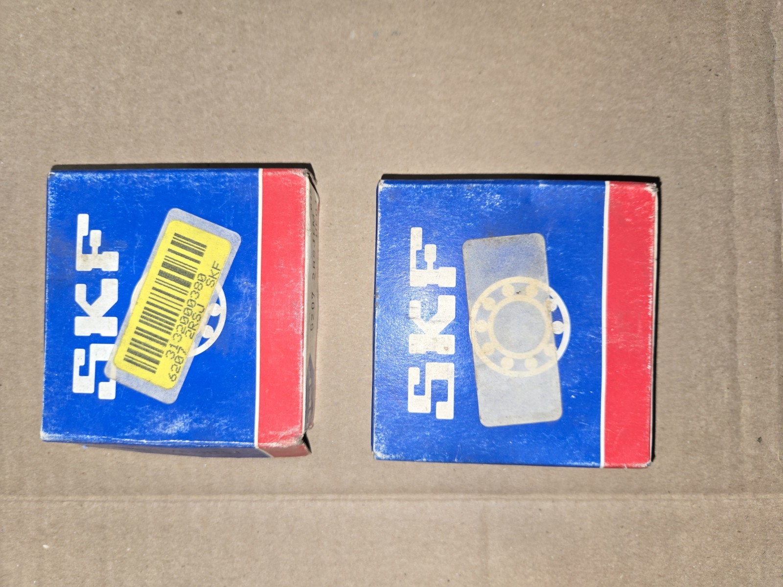 Set of 2 SKF DEEP GROOVE BALL BEARINGS 6207-2RSJEM