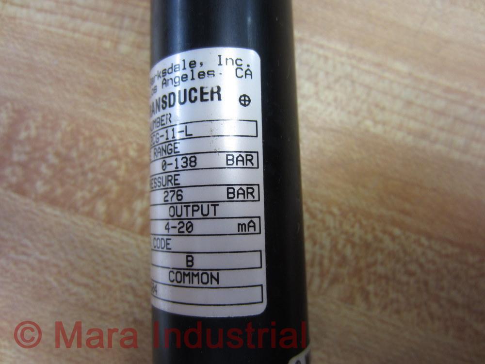 Barksdale 405T2-12CG-11-L Pressure Transducer 405T212CG11L