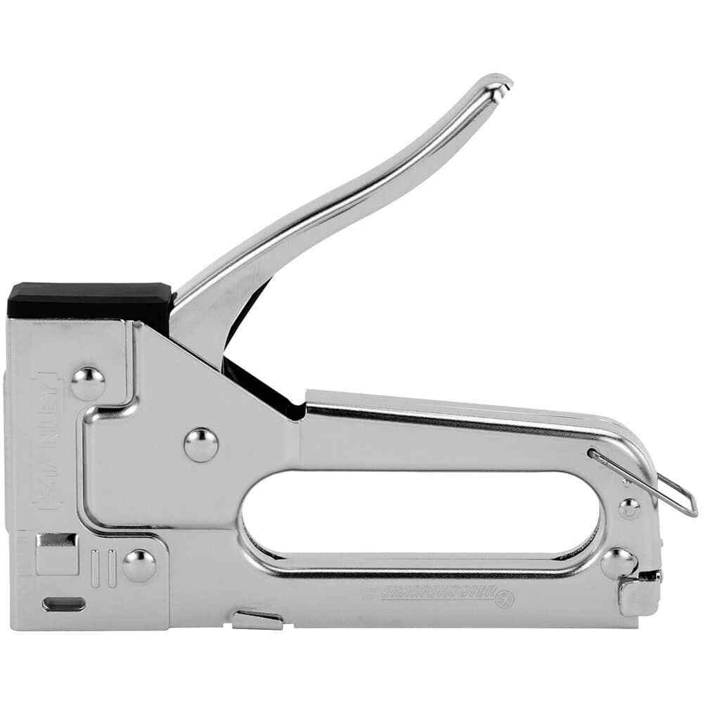 Stanley TR45 Manual Staple Gun, 1/4, 5/16, 3/8″ Staples, Steel w/ Chrome Finish