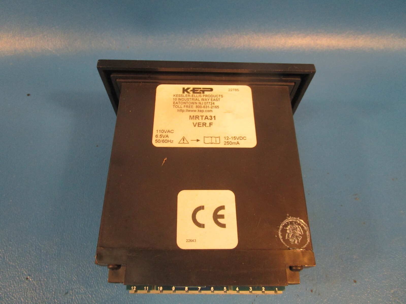 KEP MRTA3A, MINItrol Ratemeter Totalizer, 4-20mA Output, Six Digit Readout