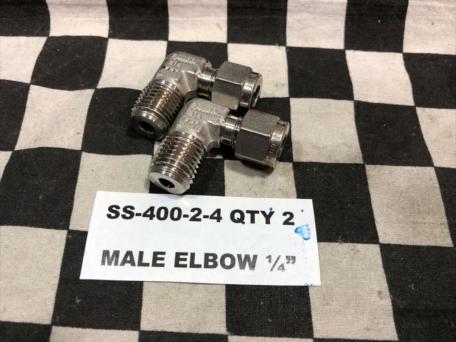 SWAGELOK SS-810-R-6 SS-400-R-2 SS-400-R-8 SS-400-2-4 SS-400-6, Lot Of 12#1622Q4