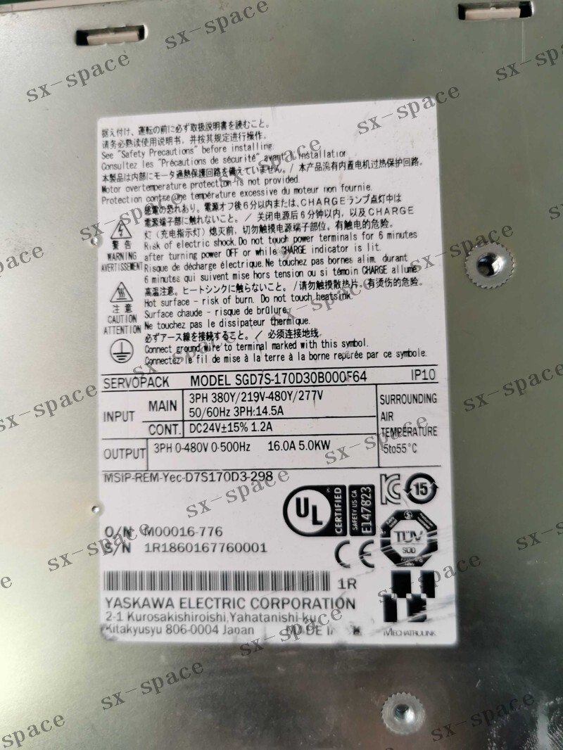 1PCS SGD7S-170D30B000F64 100% tested by DHL or FedEx