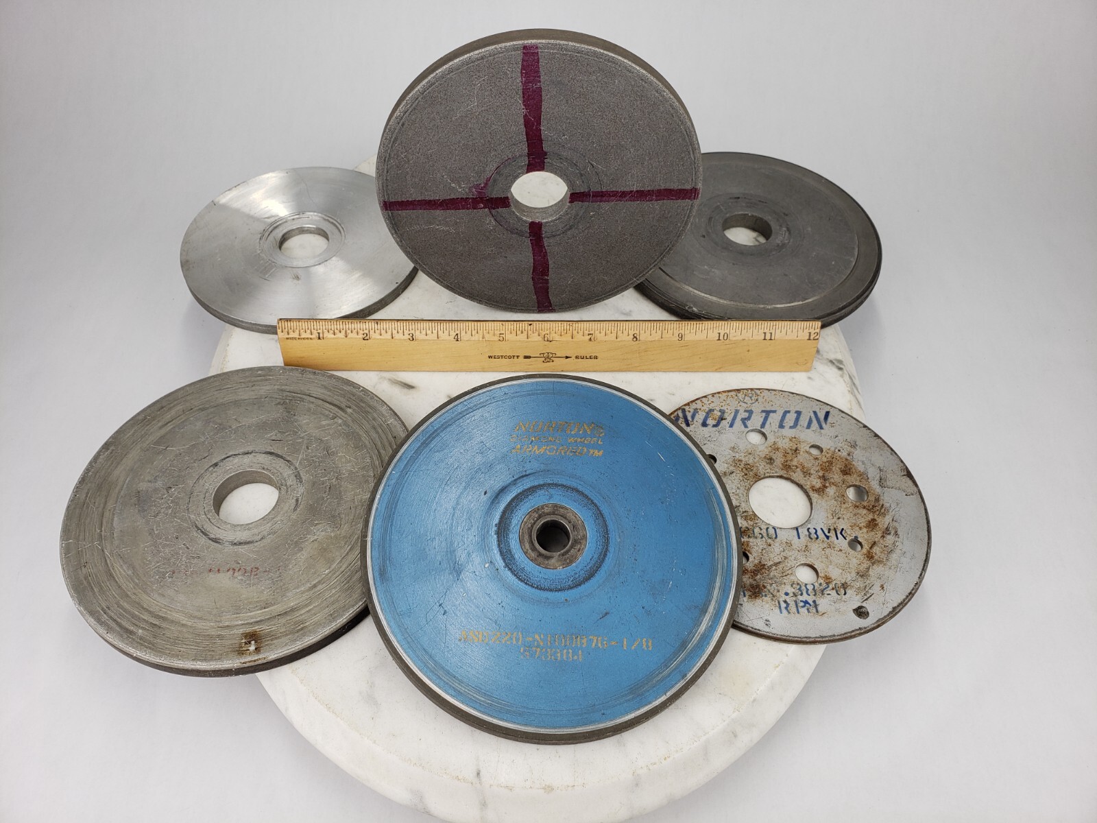 6x – Resinoid Diamond Grinding Wheels Bay State Norton 39660 18VK Armored