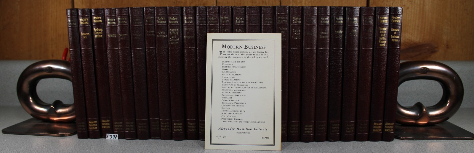 1965 Edition MODERN BUSINESS Complete 25 Vol. Set ALEXANDER HAMILTON INSTITUTE