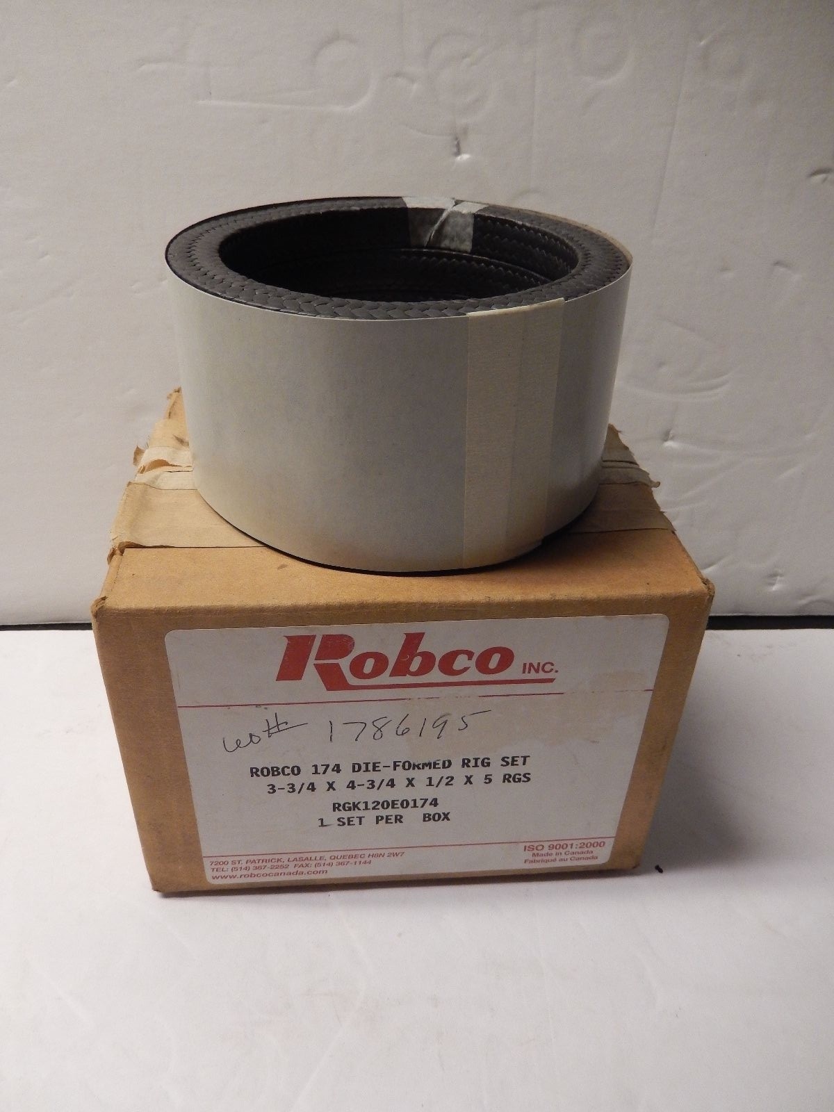 NEW in box Robco 174 Die-Formed Rig Set Packing Ring