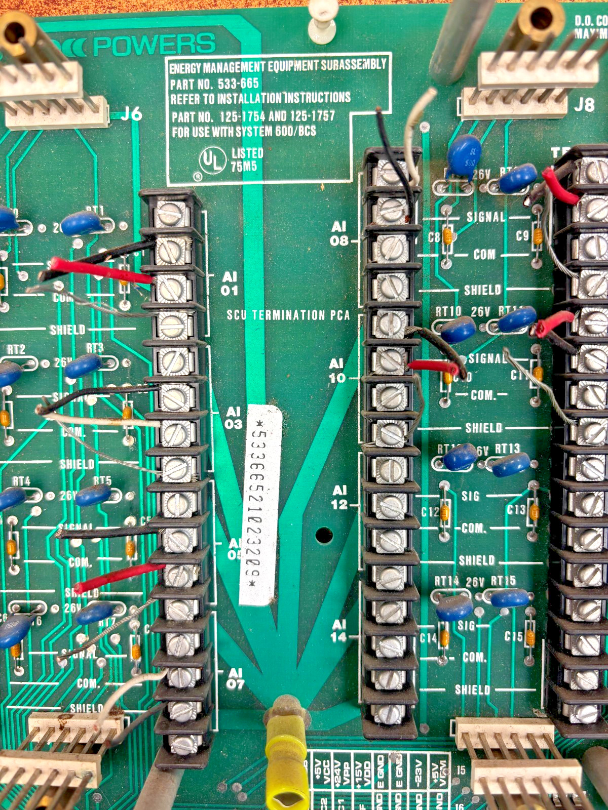 Energy Management 533-665 Equipment – For Use with System 600 / BCS